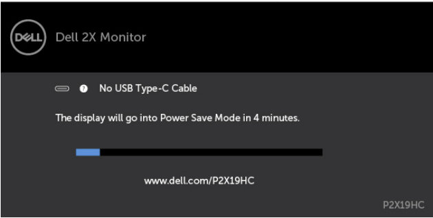 Dell monitor in power saving mode