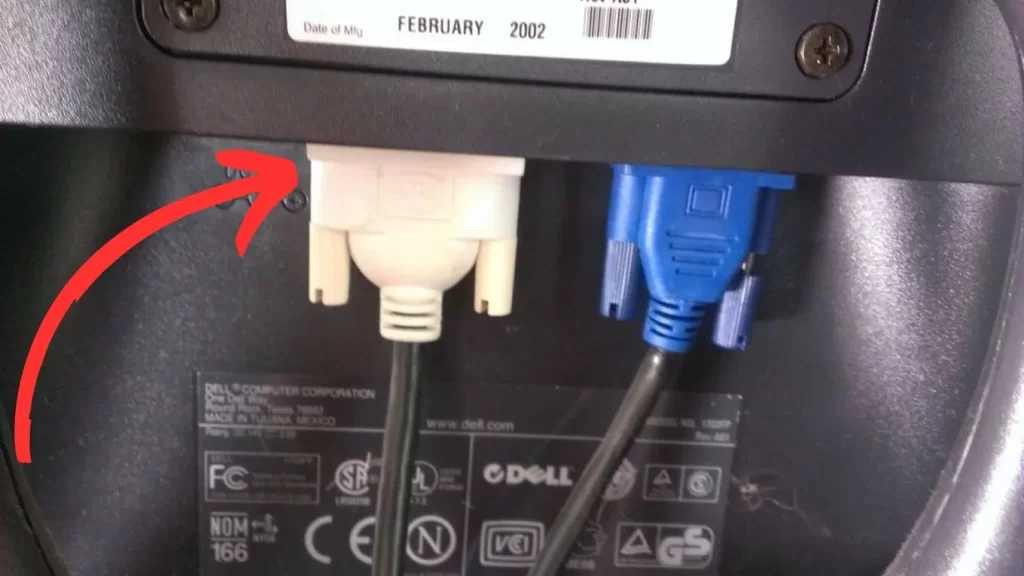 improper cable connections causing no signal