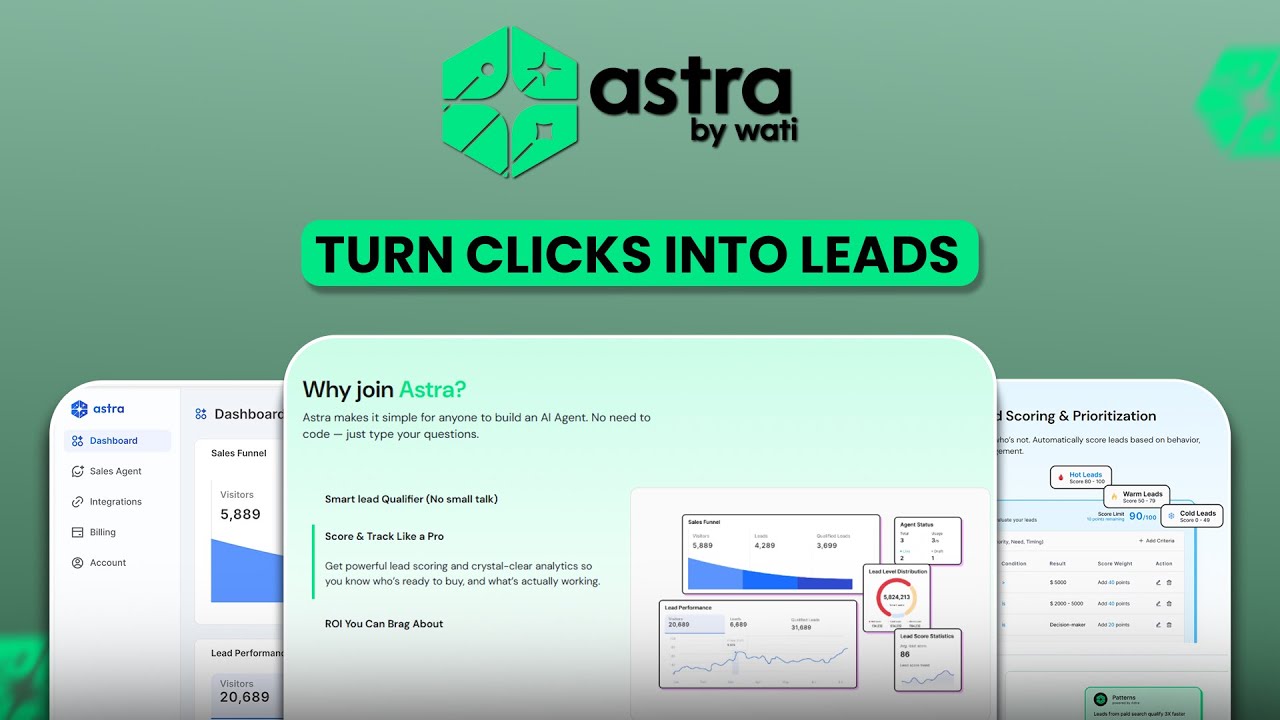 Astra by Wati: Turning Website Traffic into Qualified Sales Opportunities with AI